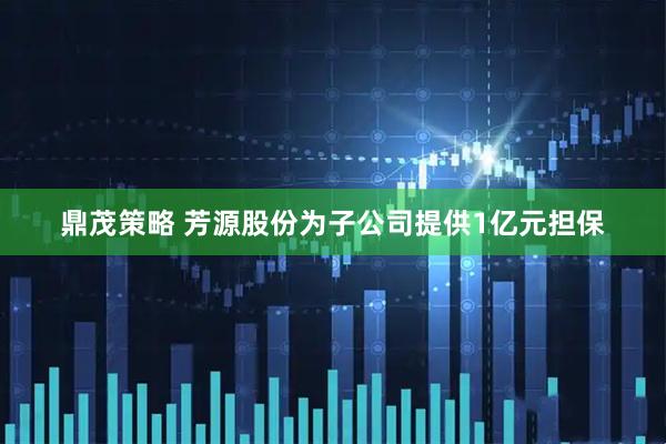 鼎茂策略 芳源股份为子公司提供1亿元担保