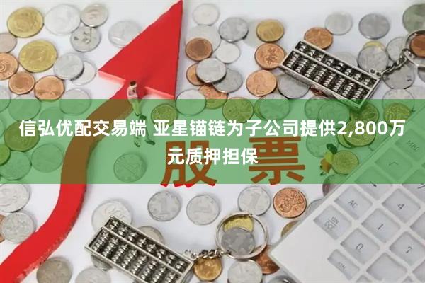 信弘优配交易端 亚星锚链为子公司提供2,800万元质押担保