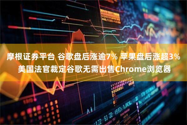 摩根证券平台 谷歌盘后涨逾7% 苹果盘后涨超3% 美国法官裁定谷歌无需出售Chrome浏览器